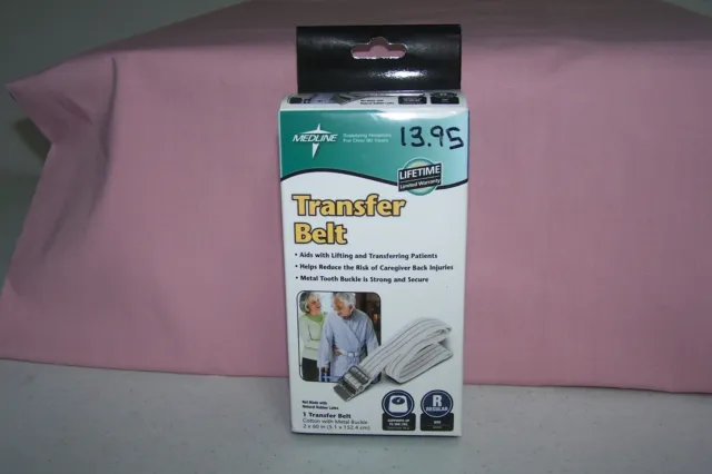 Medline Transfer Belt Cotton with Metal Buckle 2" x 60" NEW in Box