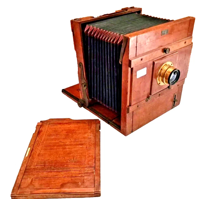 Ancien Appareil Photo En Bois (XIXe Ou XXe Siècle) – Joli état Pour Amateur Ou Déco