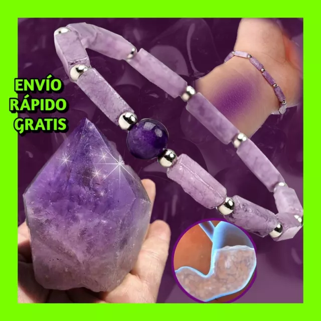 Pulsera De Piedra Natural Curativa Para Hombre Y Mujer Brazalete Curación Alivio