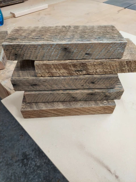Floating Reclaimed rustic Barn Wood shelves  Kitchen Shelf lot of 5 craft arts
