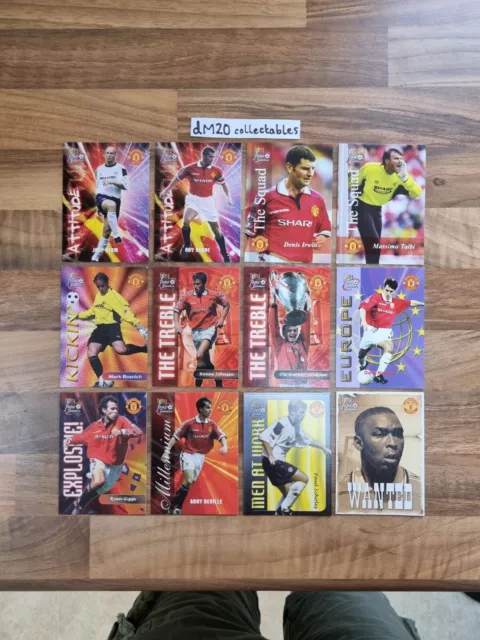 Futera Fans Slection Bundle 2000 Manchester United Football Trading Card Joblot