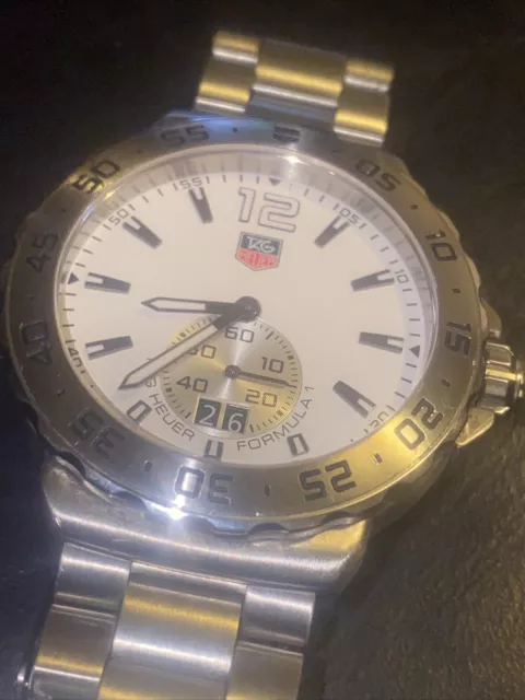 Mens Tag Heuer Formula One WAU1113 Grande Date Watch. Excellent Condition