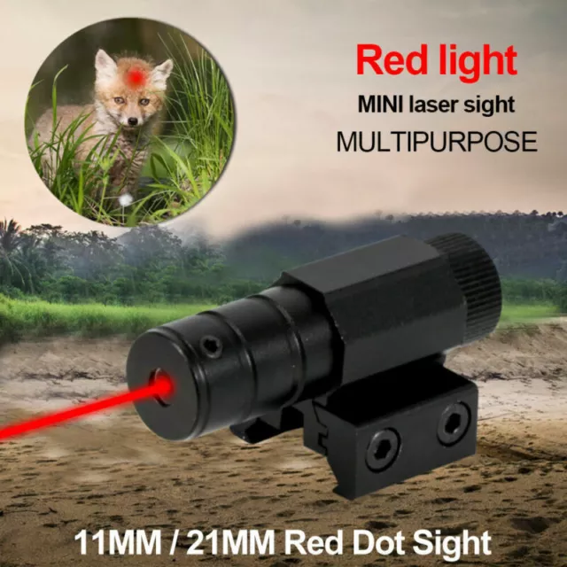 Red Dot Laser Sight Rifle Gun Mount Scope Rail Switch for Rifle Pistol Hunting