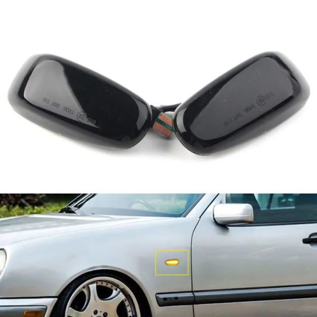 For Benz C E CLK Class W210 W202 2x LED Side Marker Indicator Light Signal Lamp