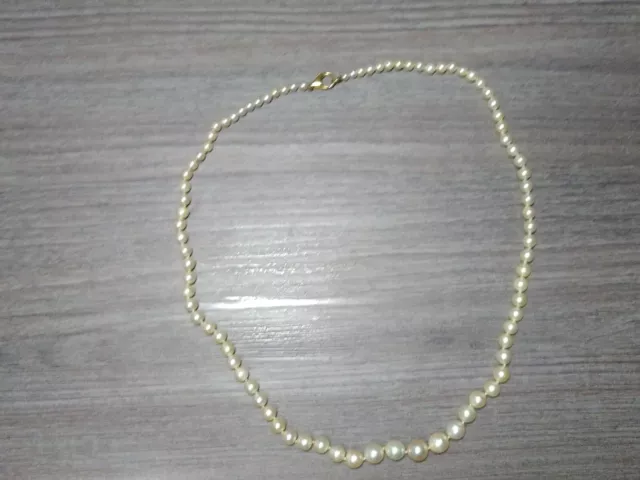 Collana in Perle naturali , Chiusura in Oro 18kt, elegante da donna, Perle Vere