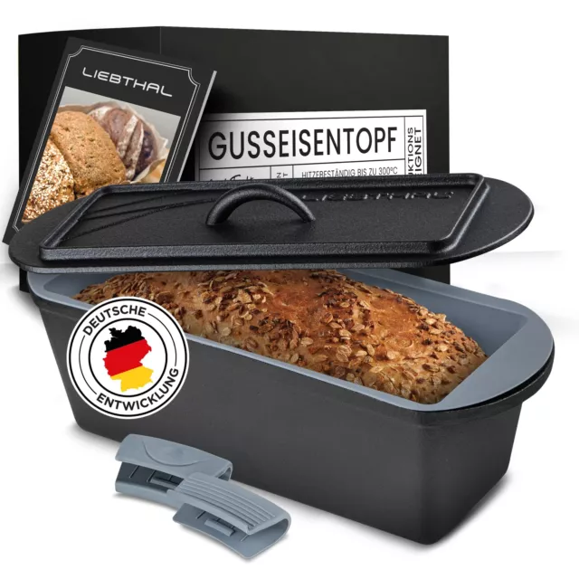 LIEBTHAL Molde Panera con Tapa - Hierro Fundido Olla - Geoffnete Embalaje