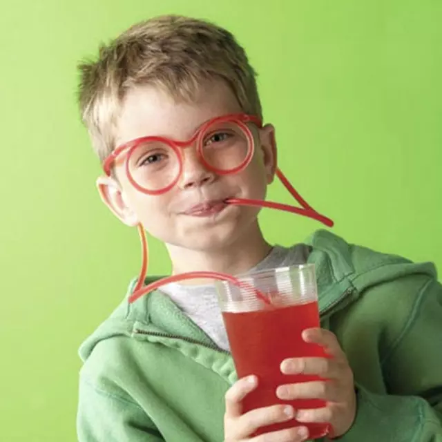 Divertenti Bicchieri Di Paglia Per Bambini, Bomboniere, Cannuccia Pazza Fai Da