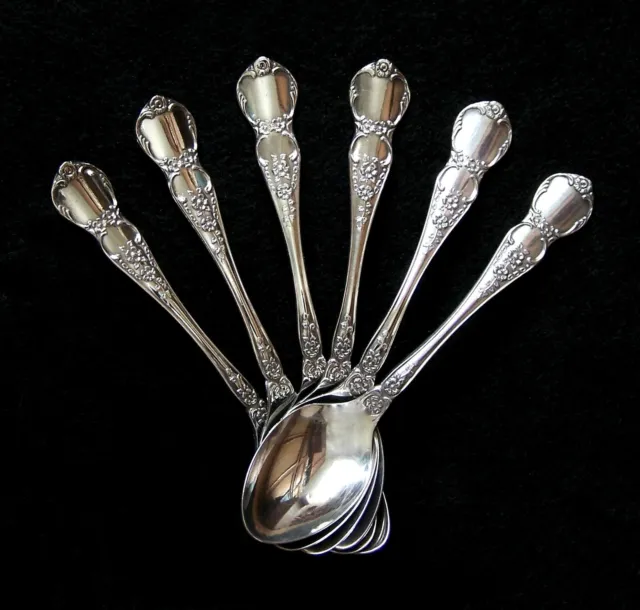 Set of 6 Vintage Rodd Petite Elegant Teaspoons - High Tea