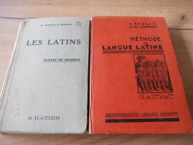 lot de 2 livres les Latins
