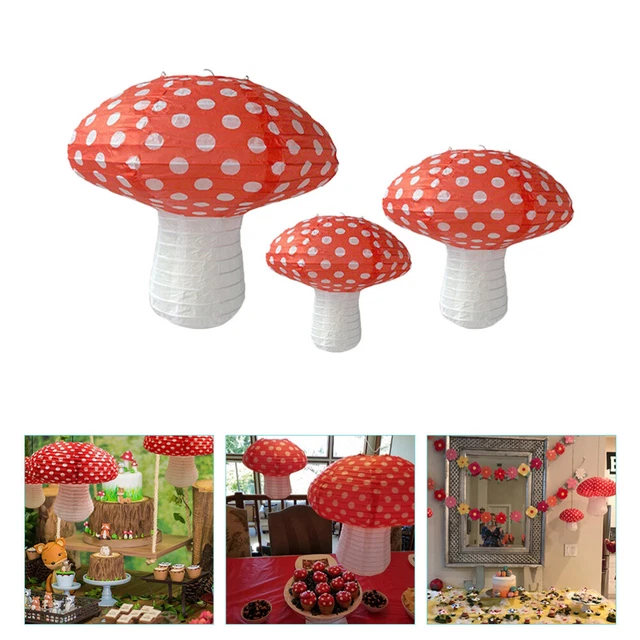 3 pz decorazioni festa a fungo must-have per mamme appena sfornate mamma rossa