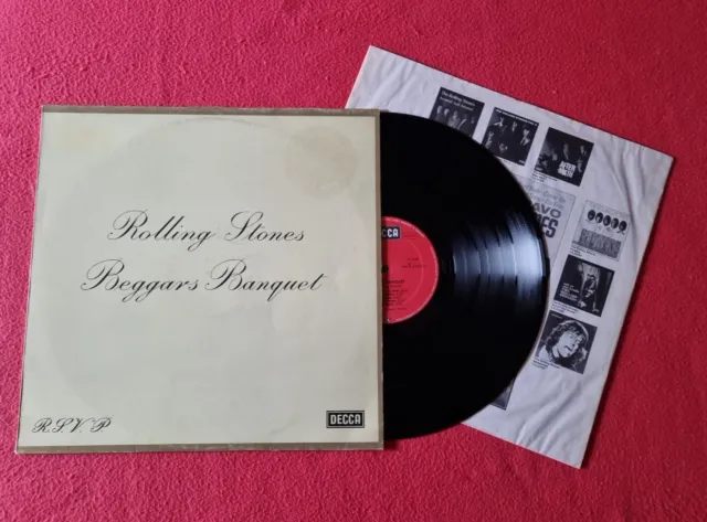 LP ROLLING STONES BEGGARS BANQUET Stampa Tedesca del 1982 EX!