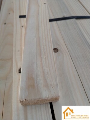 Tavola Di Legno Abete Grezza - Dimensioni 2.5x12x300 Cm Per Carpenteri