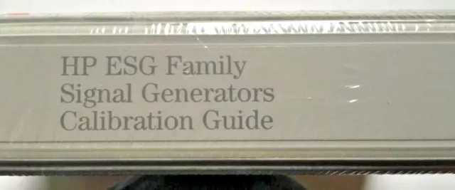 Agilent HP ESG Family Signal Generators Calibration Guide P/N E4400-90325 *NEW*