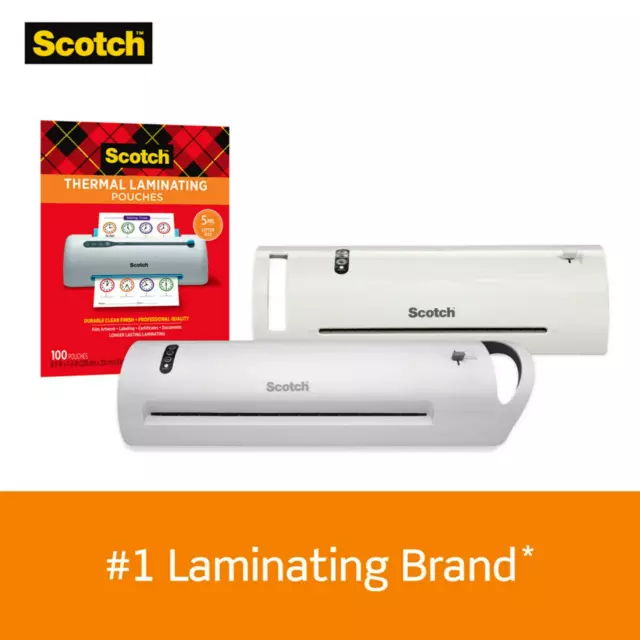 Scotch Thermal Laminator Laminating Machine 2 Roller System Fast WarmsUp 3-5 Mil