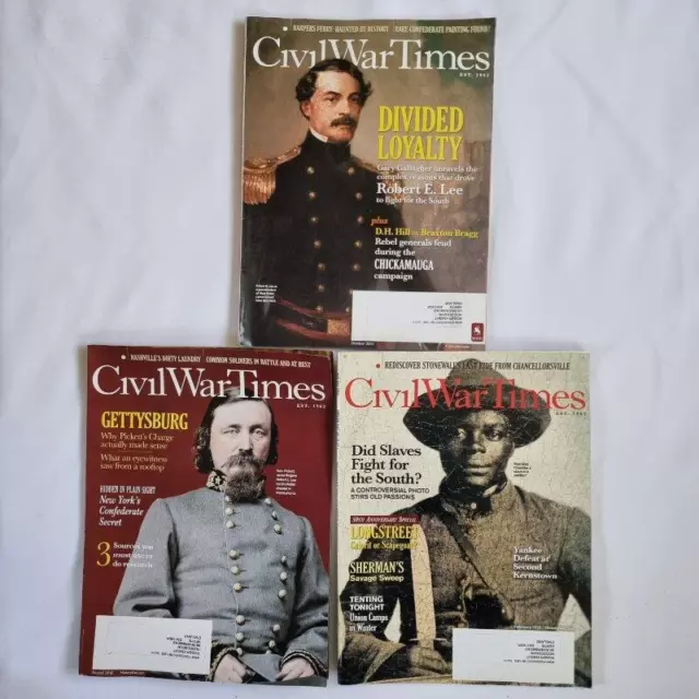 Collection of 3 Civil War Times Magazines 2012 2013 Historynet American Military