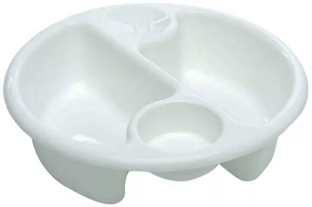 Bath Bowl Nursery Bathing Top n Tail Baby Newborn Infant Wash White