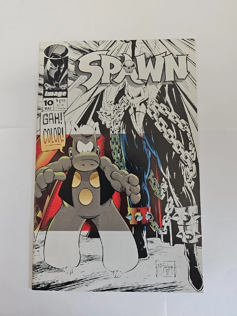 Spawn #10 (May '93; Image)  Todd McFarlane & Dave Sim; Cerebus Creator Rights NM