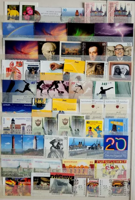 BRD Bund Jahrgang 2009 komplett postfrisch mit selbstkl. Briefmarken + Blocks
