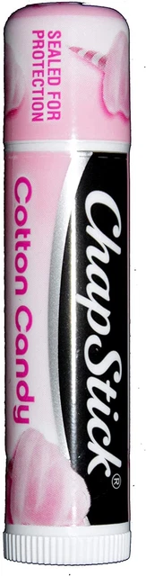 6 Pack ChapStick Lip Balm Cotton Candy Flavored 0.15 Ounce Tube