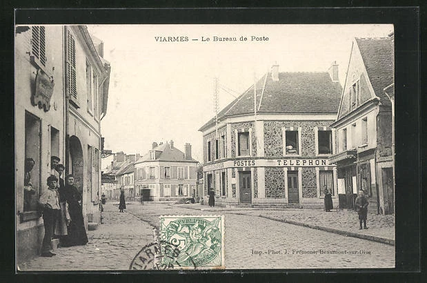 CPA Viarmes, Le Bureau de Poste