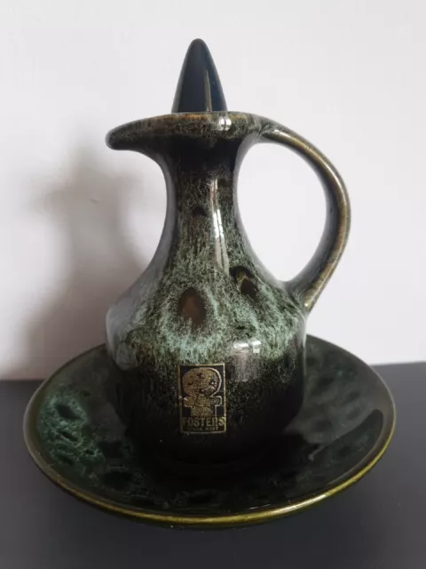 Vinegar or oil jug. Fosters Pottery,  Cornwall.