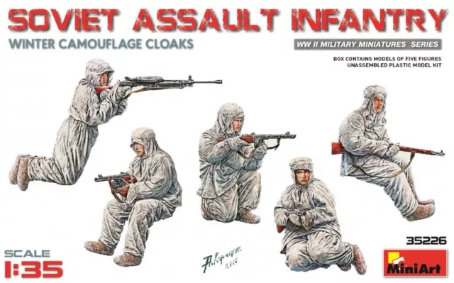 Capa de camuflaje de invierno de infantería de asalto soviético MiniArt 35226 1/35