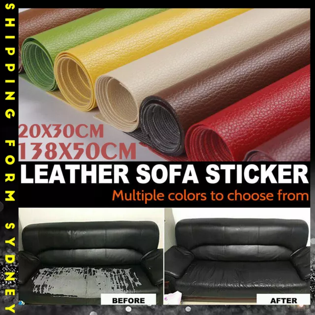 Leather Repair Tape Black Self-Adhesive Patch for Car Seats Couch Furniture  Sofa