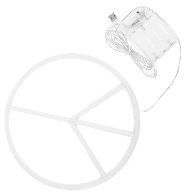 LED LIGHTS FOR Bedroom Strip Neon Peace Symbol Sign Wall Decor £15.99