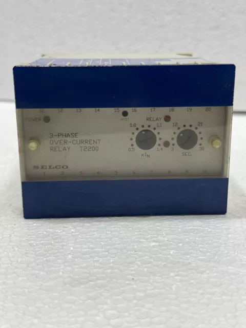 Selco T2200 3-Phase Overcurrent Relay T2200-02