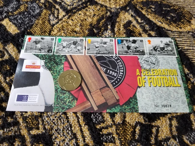 Great Britain First Day Cover - 2 Pounds 1996 - Celebration of Football - Q34