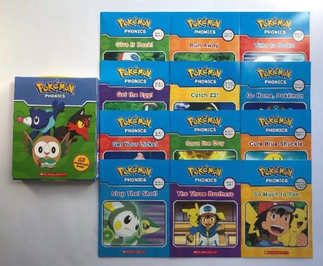 Pokemon Phonics Childrens Books Learning to Read Early Readers Lot 12