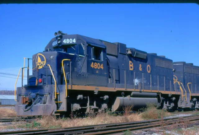 B&O 4804 GP-38, Cincinnati, Oh, 10/70; Kodachrome Original