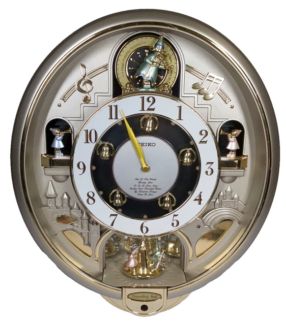 SEIKO CHARMING BELL Melodies Motion Musical Wall Clock *FOR PARTS 32.