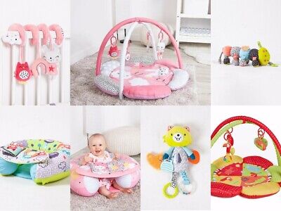 Red Kite Baby PlayGym, Activity Mat, clip on spiral toy Rattle, baby Sit me up