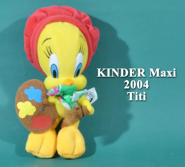 Kinder Maxi Italie 2004, peluche Looney Tunes, Titi peintre