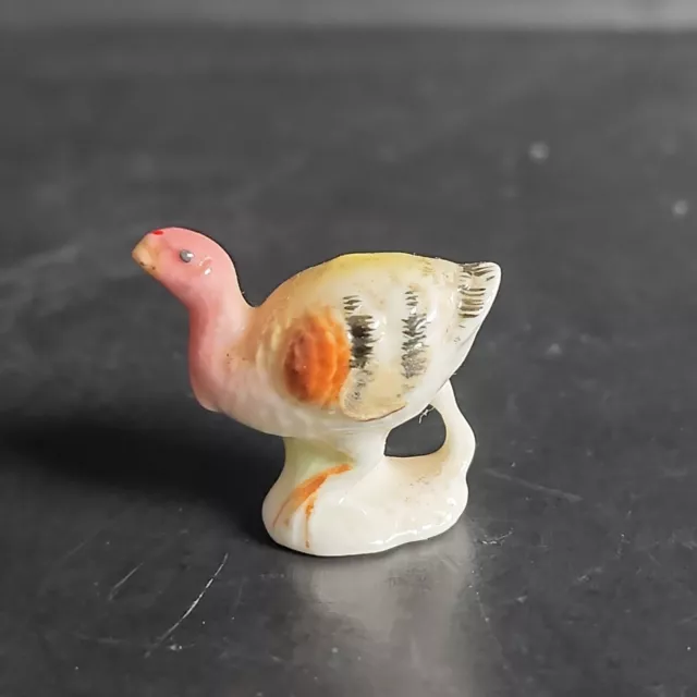 Hagen Renakar Turkey Bird Mini Figurine 1" Decor Thanksgiving Hunting Doll House