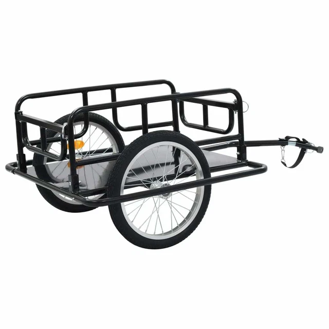 STEEL FRAME BICYCLE Bike Cargo Trailer Vehicle Luggage Cart Carrier