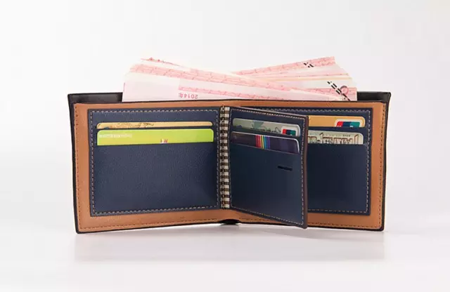 Men's Bifold Leather Credit ID Card Holder Wallet Billfold Purse Clutch Billfold 6