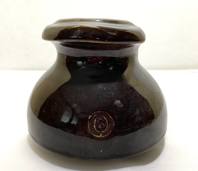 Vintage Large Porcelain Brown Telephone Electric Pole Insulator