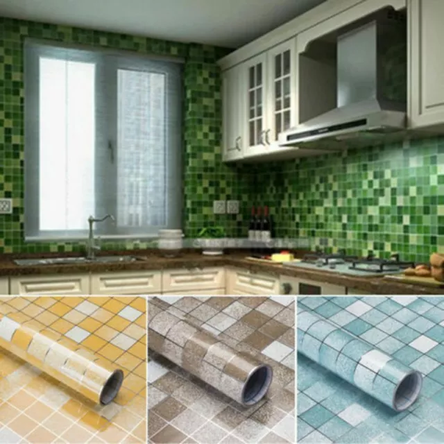 2M Kitchen Waterproof Anti-Oil Tile Decal Wall Sticker Self-adhesive Wallpaper 2