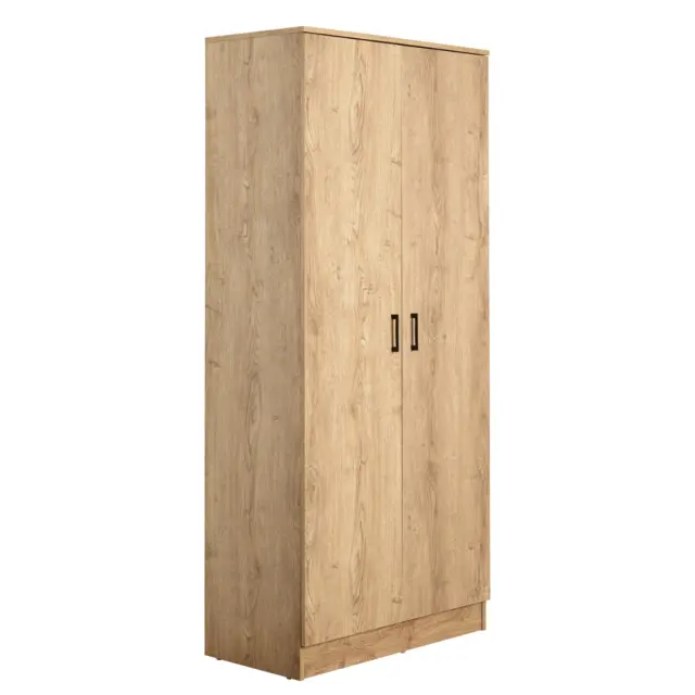 Maclaren Macey Double Door Tall Laundry/Broom/Pantry Cupboard Oak