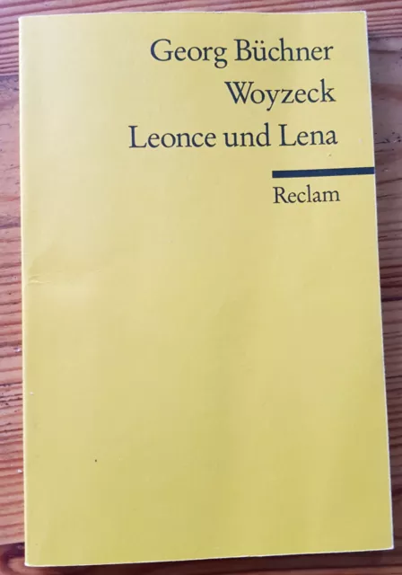 Georg Büchner: Woyzeck / Leonce und Lena, Reclam Taschenbuch, TOP