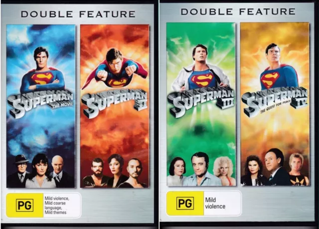 Dvd Filme Superman 1 2 3 4 Dublado (1978-87)