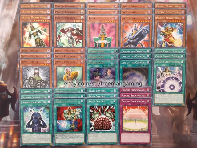 YUGIOH CYBER DRAGON Deck 45 cartes fin noyau quatre jumeaux GX