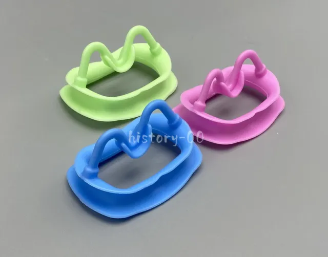 Dental Intraoral Mouth Opener Soft Silicone Rubber Orthodontic Cheek Retractor
