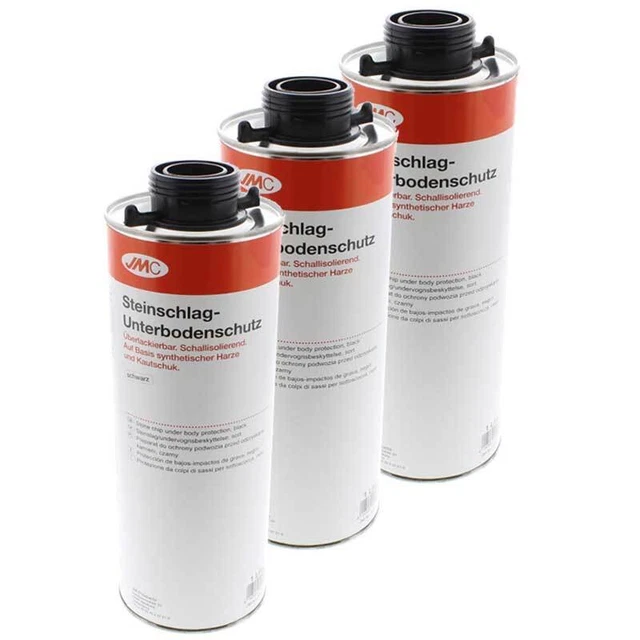 3 x UBS Steinschlagschutz 1 Liter JMC schwarz überlackierbar Kautschuk 5550016