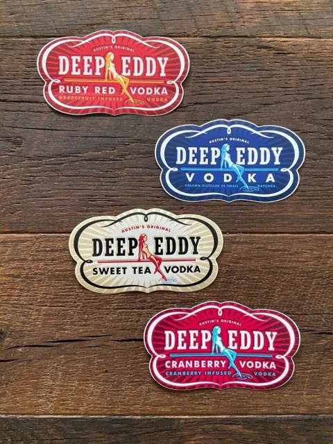 Four Brand New Deep Eddy Vodka Stickers