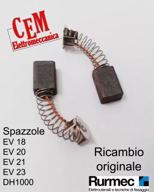 Cepillos Para Mezclador RURMEC Ev 18 - Ev 20 - Ev 21 23 - Dh 1000 Taladro