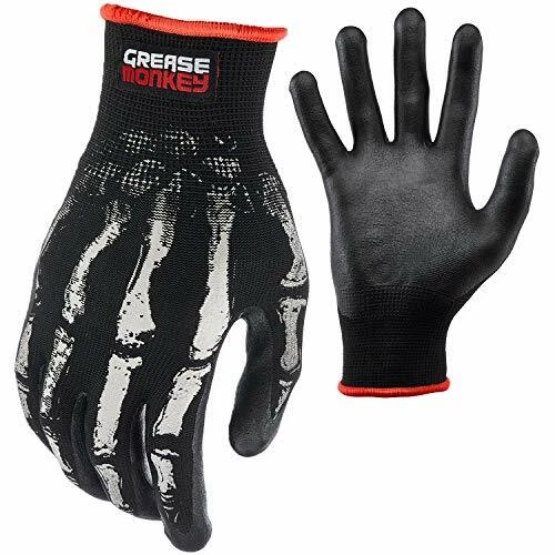 XL Foam Nitrile Auto Mechanic Gloves w/ Grip Hand Protection Latex Free Black