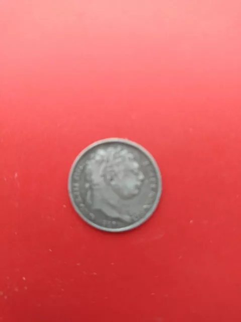 1819 King George lll Silver .925 Sixpence Coin